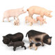Simulation animal model toy pig doll ornaments plastic animal toy model sand table model scene