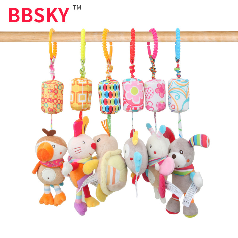 Baby wind chime baby stroller pendant rabbit bee bird owl dog pendant car hanging bed Bell toy wholesale