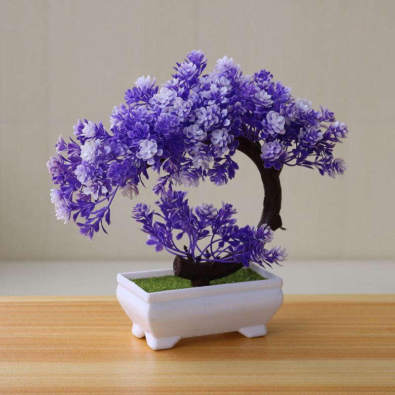 Artificial Plant Fake Flower Plastic Flower Set Home Decorations Ornaments Indoor Dining Table Living Room Flower Small Potted Plant
