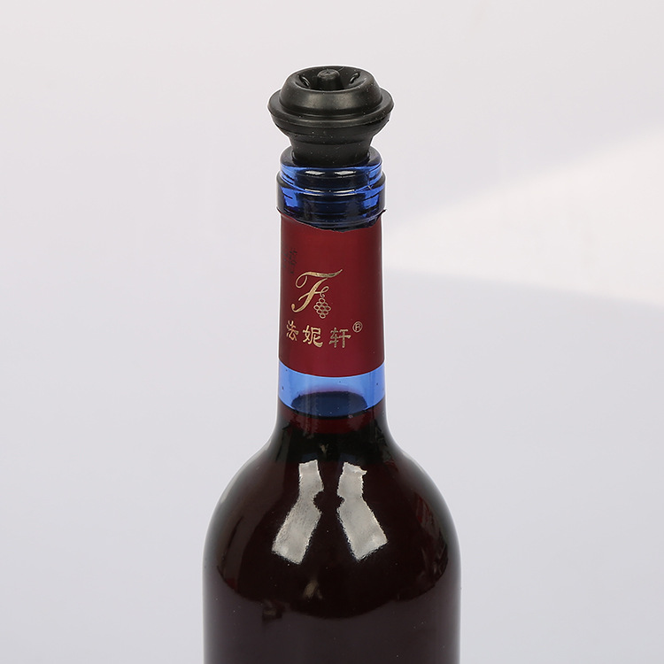 Factory Direct Supply red wine vacuum plug stainless steel air pump one pump two plug vacuum wine stopper gift wine set hot sale