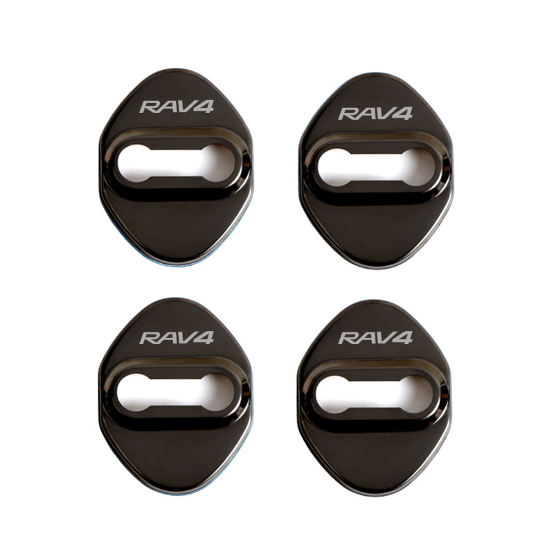 Specially used for Toyota RAV4 RongFang modification Special door lock cover decorative protective cover anti-rust cover RongFang door lock buckle