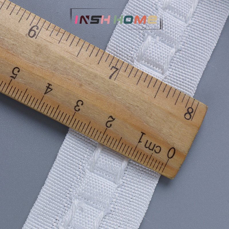 Factory supply curtain head shading cloth 2-wire draw belt (80 m) window screen Korean pleated cloth belt spot