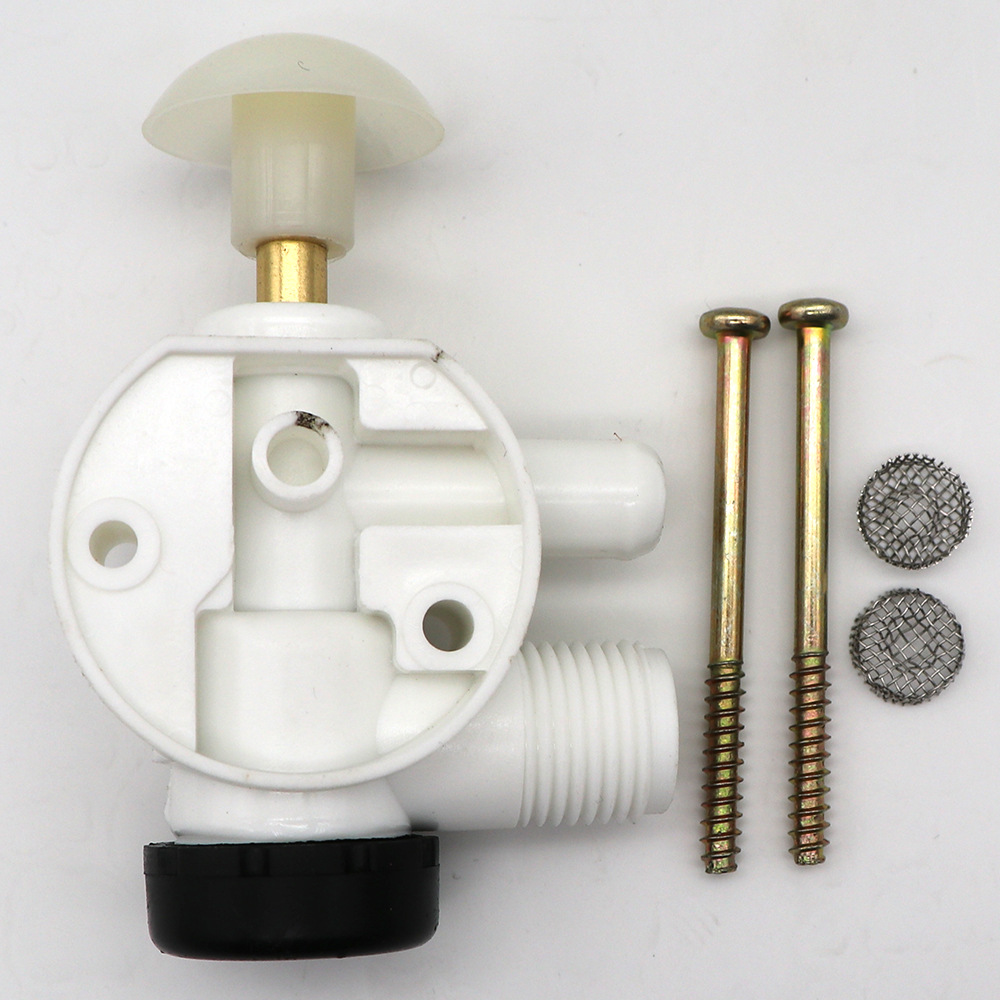 Boat Rv Foot-operated Toilet Water Valve Assembly Camping Trailer Toilet Repair Kit