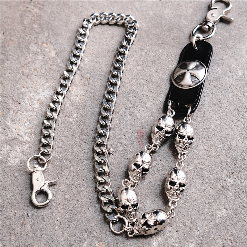 Punk Ghost Head Party Pants Belt Chain Manufacturer Direct Supply Autumn New Style Outfit