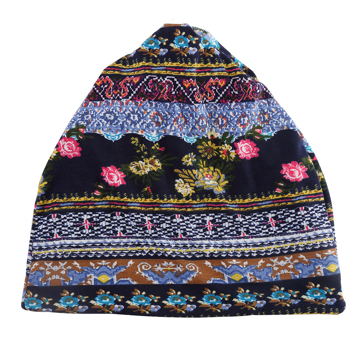 Amazon Supply spring and summer men's and women's pile hat cotton polyester ear protection toe cap pullover hat scarf
