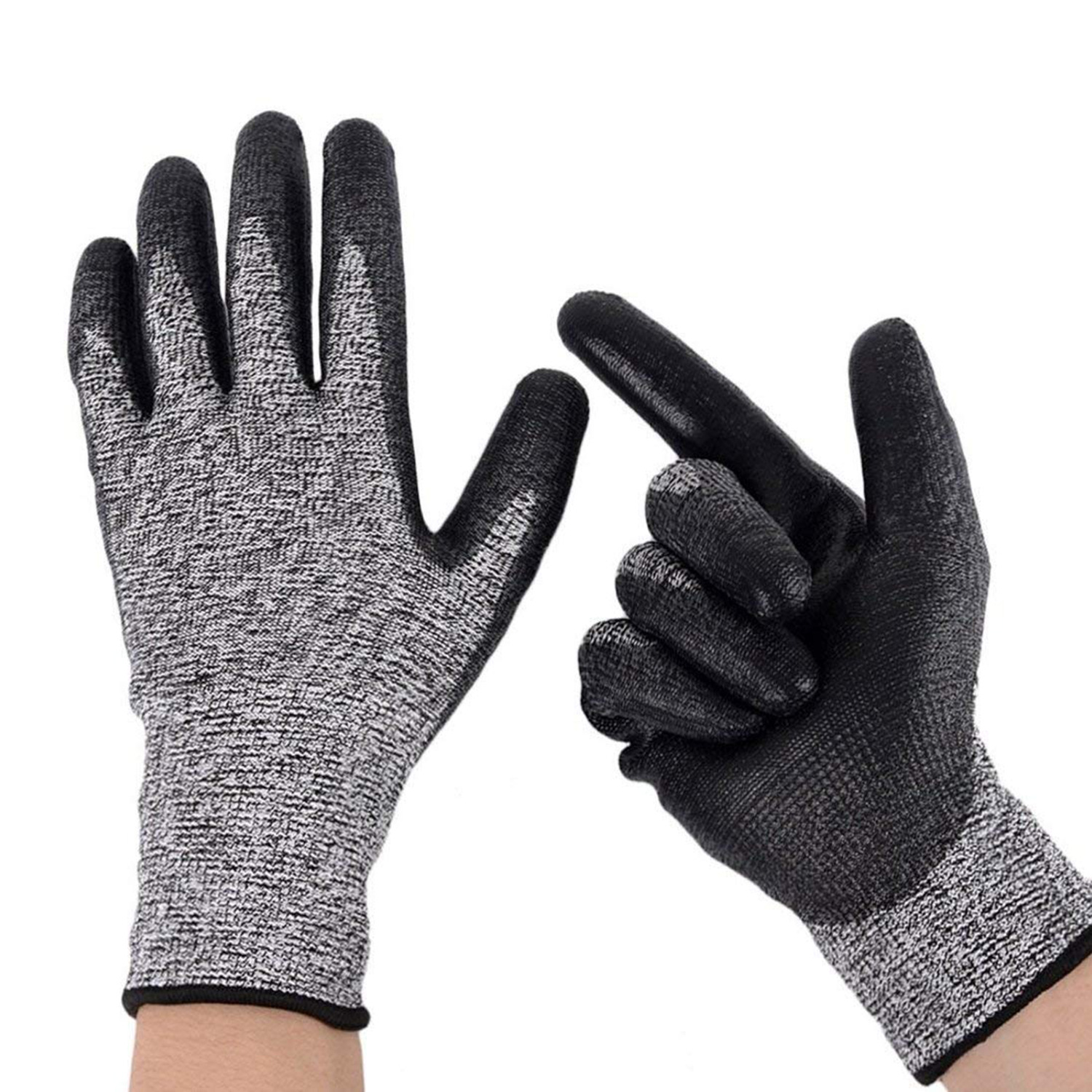 Spot Grade 5 anti-cutting wear-resistant and dustproof gloves environmental protection Ding Qing dipping gloves handling felling anti-acupuncture gloves