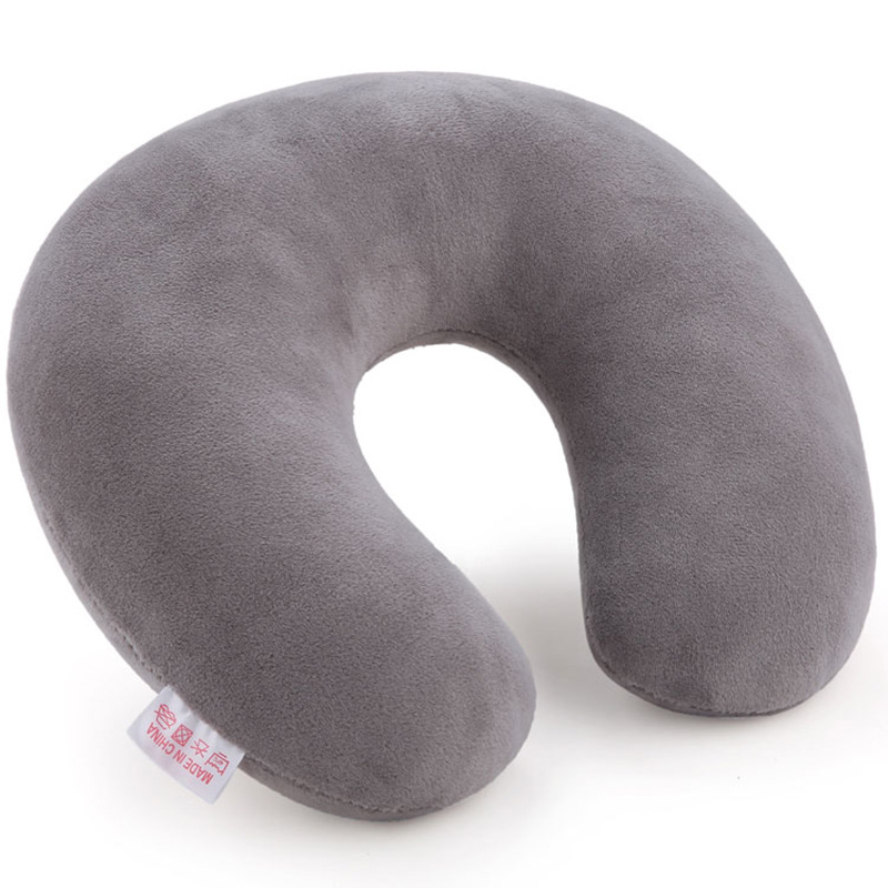Factory wholesale solid color U-shaped pillow office lunch break pillow travel pillow car neck pillow wholesale