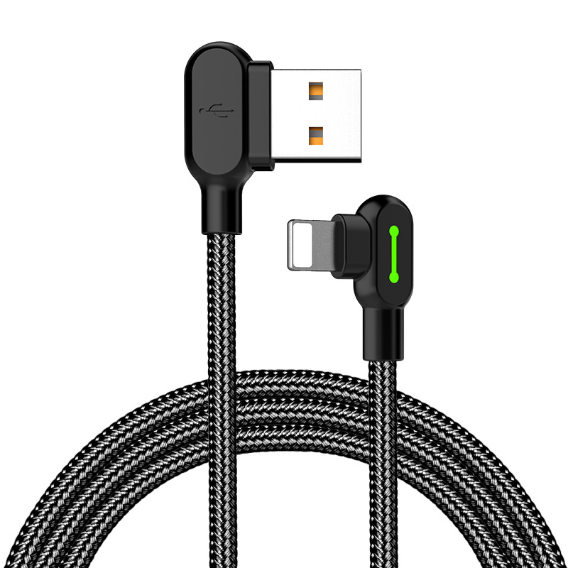 麥多多適用iPhone14數據線6sP手機8x充電器7plus快充ipad雙彎頭線