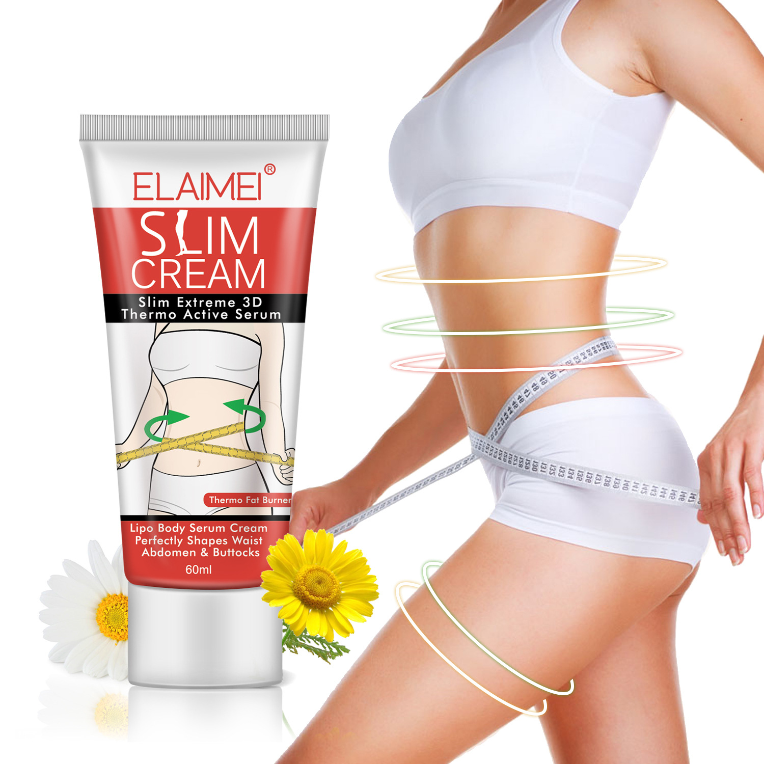 ELAIMEI shaping cream massage cream belly reducing calf shaping waist reducing body shaping clear and gentle slim