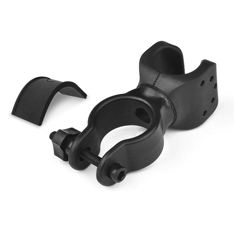 Bicycle Flashlight lamp clip front lamp holder fixing bracket 360 degree rotating lamp clip flashlight holder wholesale
