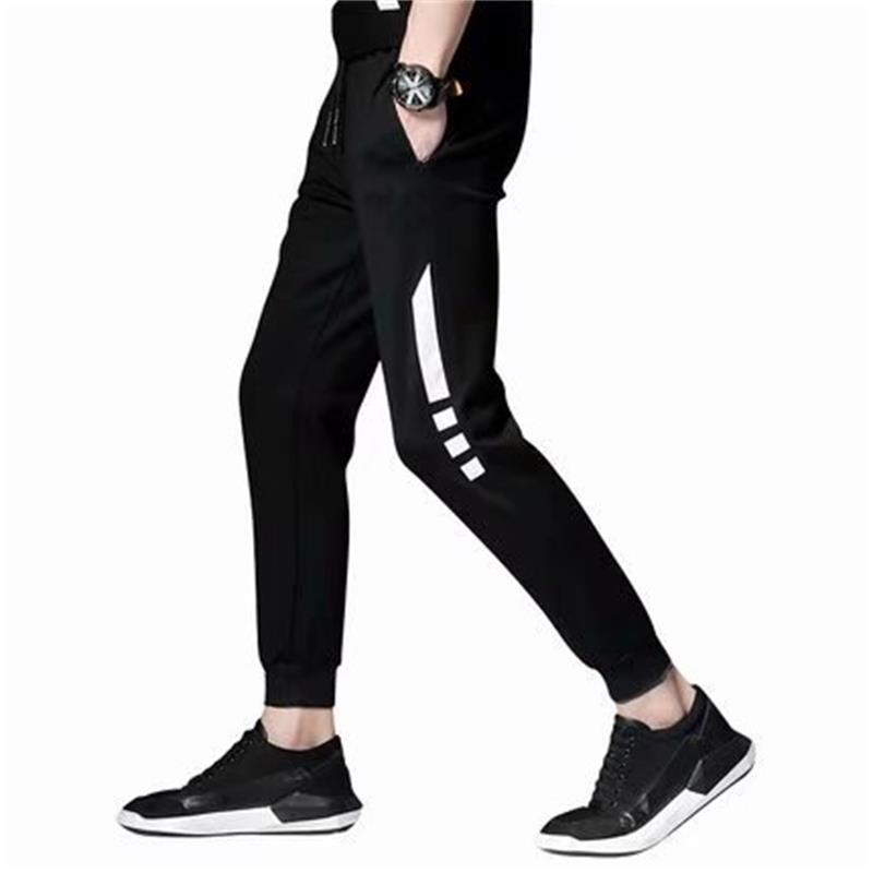 Spring and Autumn New Teenager Trendy Men's Casual Pants Trousers Sports Pants Korean Style Men's Slim-fit Small Feet