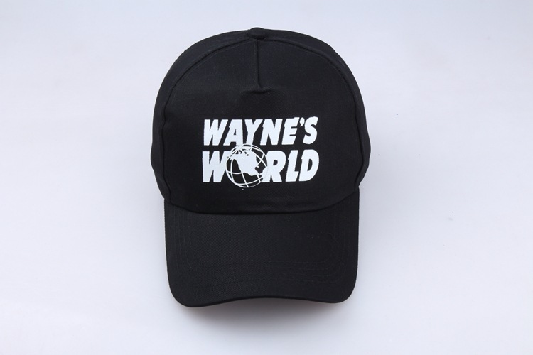 Wayne's World アヒルの舌サンハット ヒップホップハット ユニセックス ベースボールキャップ プリントロゴ|undefined