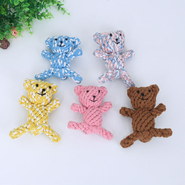 Factory Supply Pet Supplies Puppy Toy Simulation Woven Animal Cotton Rope Gnawing Molar Dog Toy