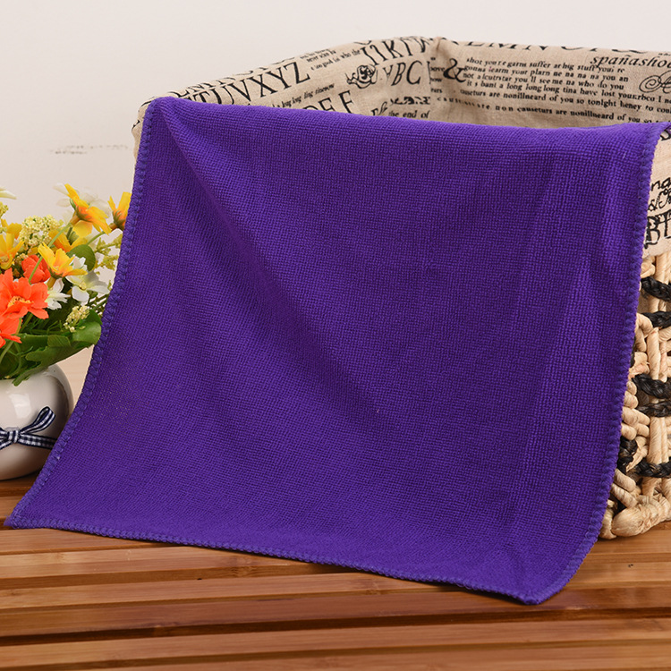 Microfiber absorbent small square towel factory wholesale 25/30 small towel auto supplies wholesale clean square towel