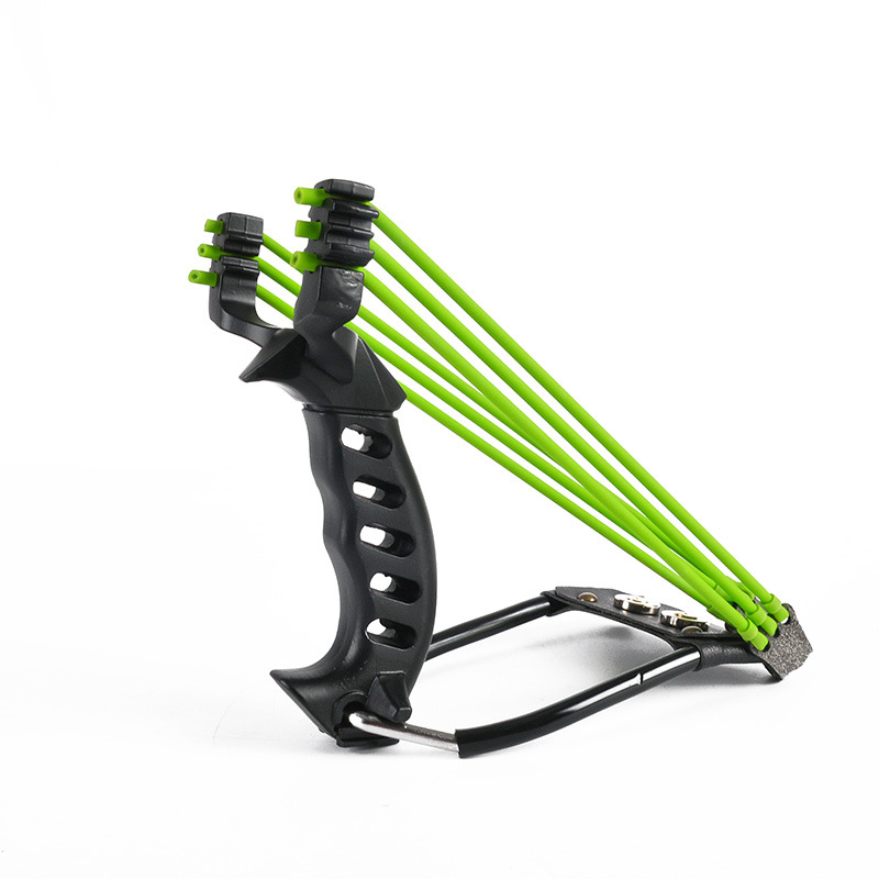 Factory direct supply three-card wrist rest labor-saving fish shooting assassin slingshot traditional outdoor fishing competitive toy accessories