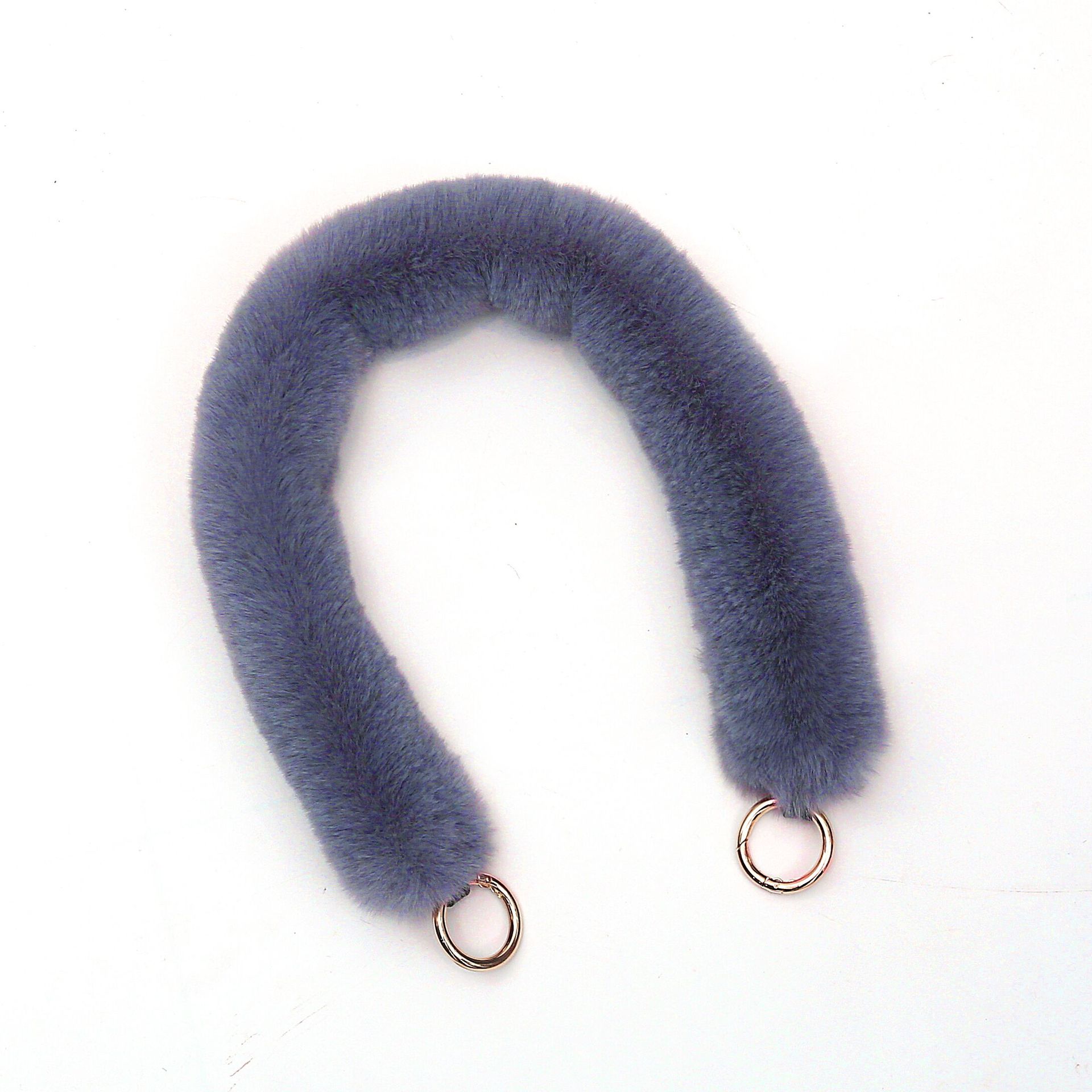 New Faux Fur Rex Rabbit Fur Bag Strap Single Shoulder Hand Chain Accessories Bag Strap Female Mao Mao Crossbody Replacement Strap