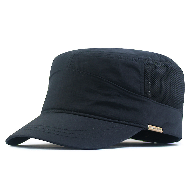 New large size flat hat men's hat men's large hat summer Net thin polyester quick-drying fabric wholesale generation