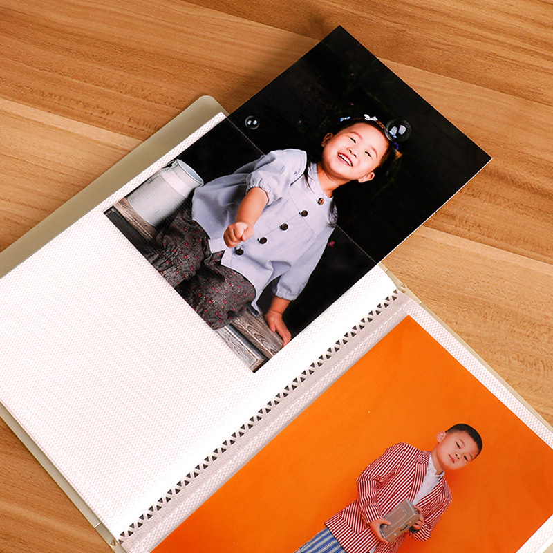 6 inch over-plastic small photo album This insert-style pp board over-plastic photos 52 pocket children's baby photo album