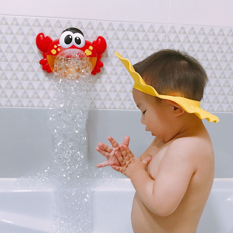 同款泡泡機螃蟹沐浴玩具 螃蟹吐泡泡 嬰幼兒浴室洗澡戲水玩具