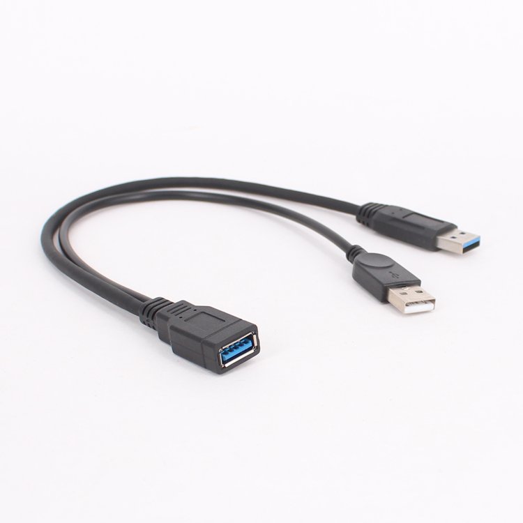 USB3.0 male-to-female extension cable usb3.0A male-to-female enhanced power supply external device mobile hard disk