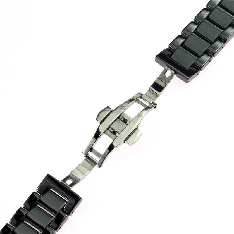Suitable for apple apple Watch 4 Generation Samsung s4 Huami iwatch 3 Beads Ceramic Strap Bracelet 2022mm