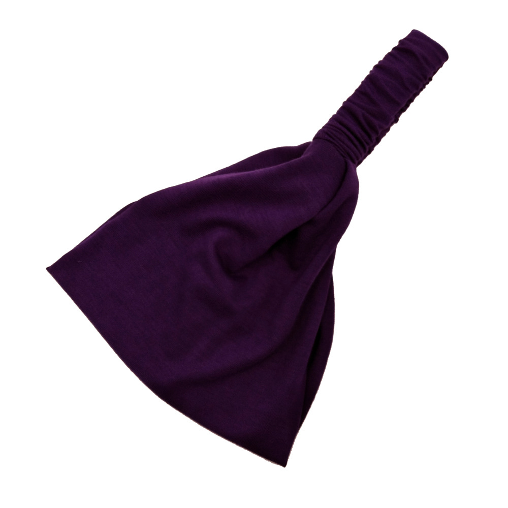 CR47 new fashion sports headband women's fitness sweat-absorbent wide-brimmed headscarf non-slip yoga running hair band