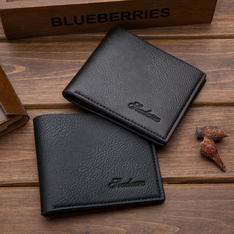 2019 New pu multi card short men's wallet change hand bag Yiwu foreign trade supply a generation of hair