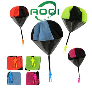 Children's Hand-Thrown Parachute Toy Soldier Parachute Outdoor Toy Kidsren's Toy Square Outdoor Toy