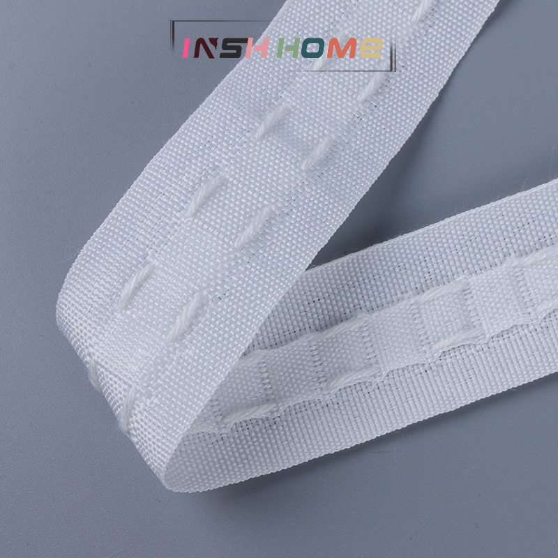 Factory supply curtain head shading cloth 2-wire draw belt (80 m) window screen Korean pleated cloth belt spot