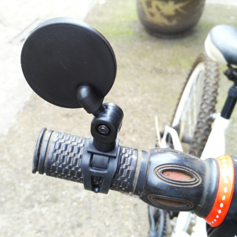 Bicycle rearview mirror wide-angle convex mirror bicycle mirror mountain bike rearview mirror silicone handle rearview mirror