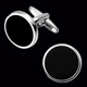 Black round buckle