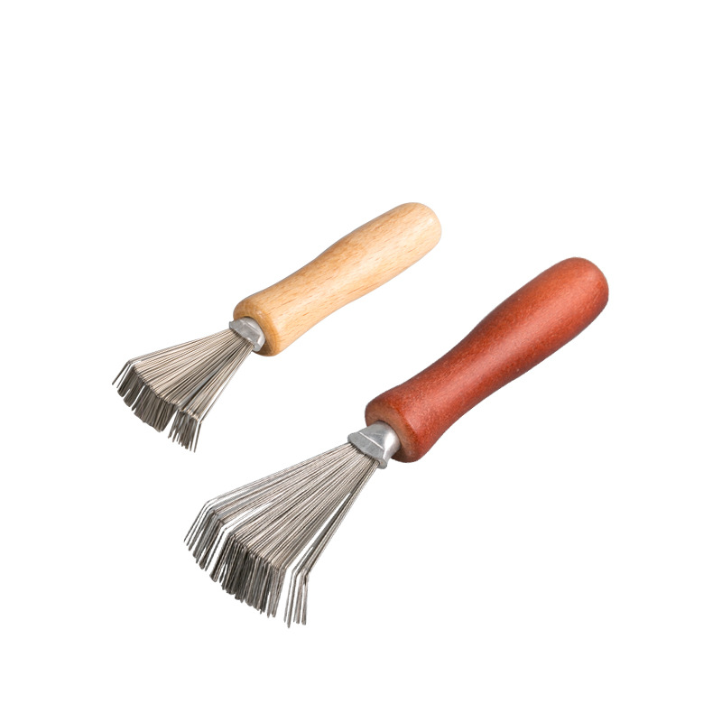 Flower arrangement tool Japanese-style Jianshan cleaning rake residue dead leaf cleaner steel wire rake large correction auxiliary maintenance tool