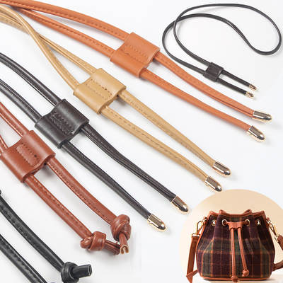 Bucket bag drawstring drawstring accessories women's shoulder backpack corset rope necking strap handmade DIY bags Wholesale