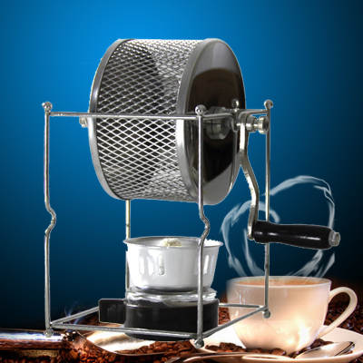 Manual household hand roasting bean machine coffee raw bean roasting machine DIY small stainless steel roller roasting machine roast