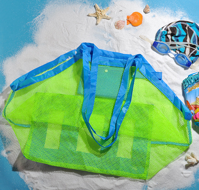 Summer Children's Beach Mesh Bag Oversized Toy Storage Bag Sand Digging Tool Mesh Beach Bag Mesh Beach Bag
