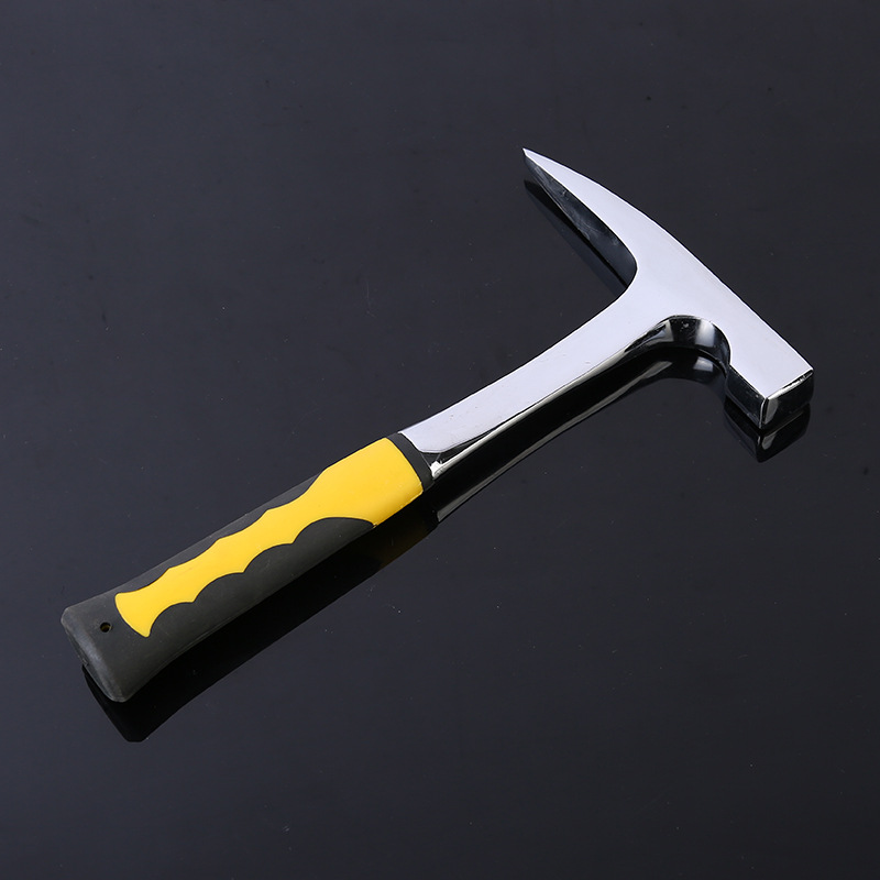 Factory Direct fiber handle geological hammer pointed high carbon steel hammer non-slip portable construction site hammer wholesale