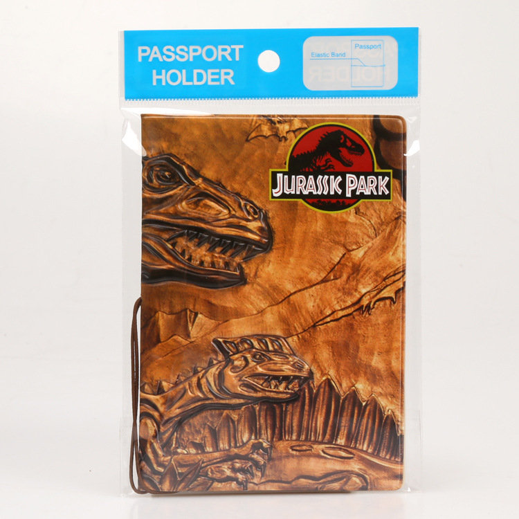 Dinosaur ID Set Fashion Personalized Passband Bag Cartoon ID Storage Protection Holder Foreign Trade Supply