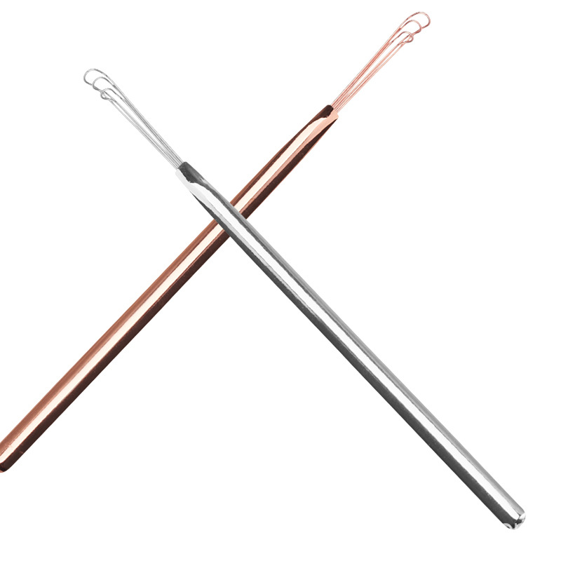 Factory spot silver stainless steel Three-chain ear scoop ear scoop earwax ear scoop ear scoop ear scoop tool ear scoop