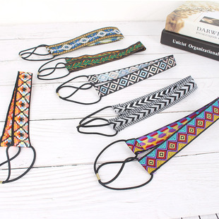 New Indian Nepal Ethnic Style Exotic Wide Hair Belt Accessories Trendy All-match Elastic Headband