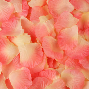 Silk cloth 100 piece simulation petals rose petals wedding wedding room layout wedding supplies factory direct sales