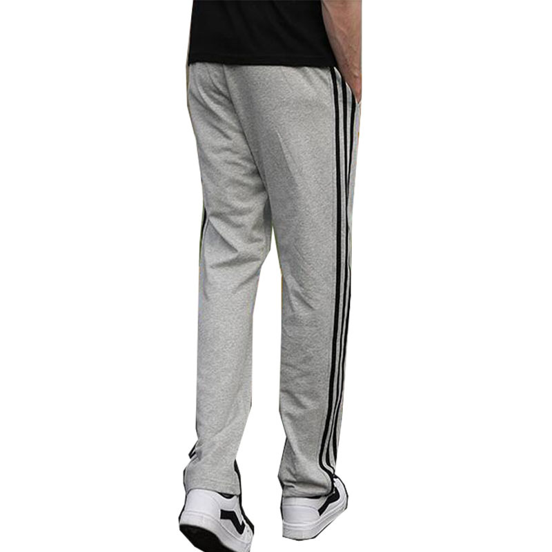 New Cotton Three Stripe Sports Pants Four Seasons Loose Large Size Straight Running Pants Breathable Men's Pants