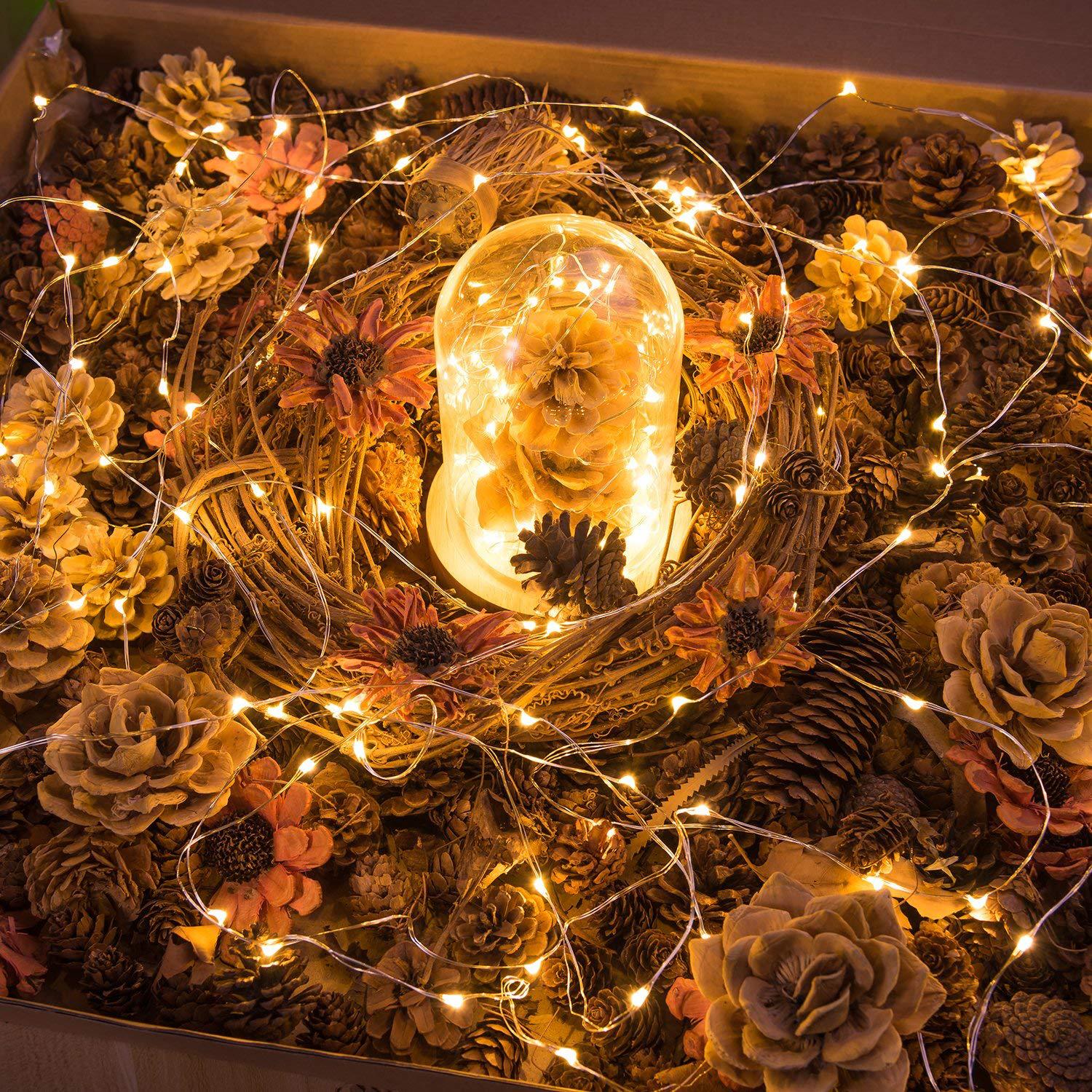 Factory direct black wire USB copper wire lantern home Christmas Tree Hotel decoration LED copper wire Lantern string