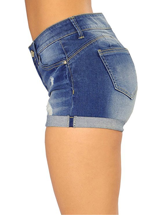 European and American ebay AliExpress wish summer new women's Denim shorts flanging hot pants fashion