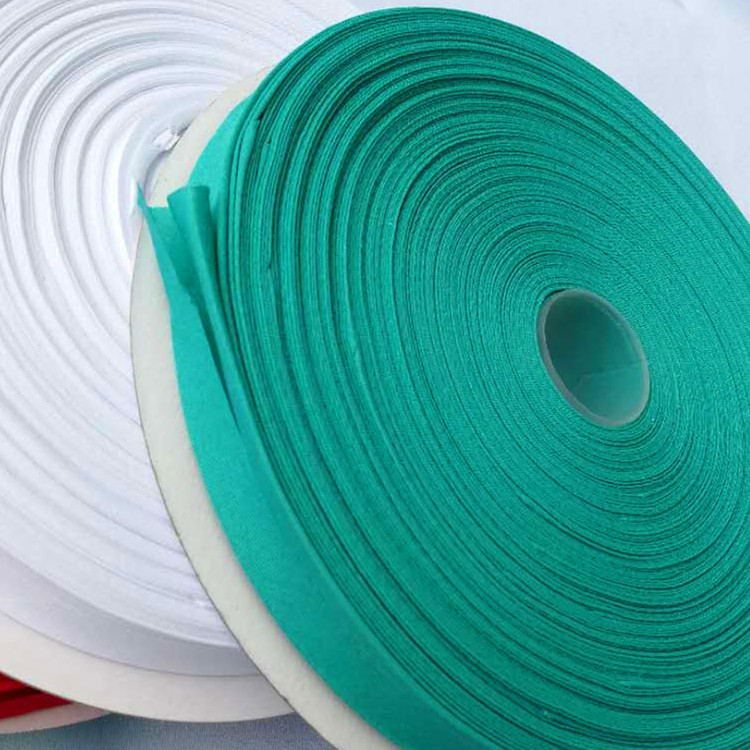 Yiwu factory direct folding polyester cotton multi-color edging belt 15MM roll edging strip to sample custom