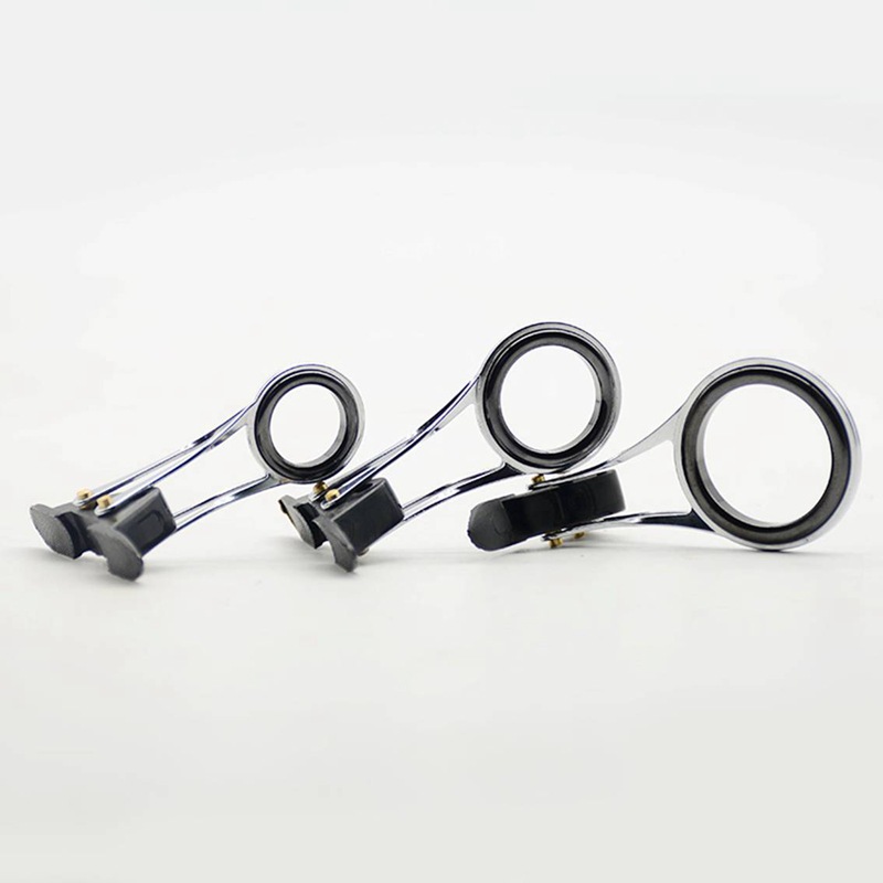 Folding double-legged stainless steel wire ring DIY Bolt Rod Road sub-Tie Guide ring eye full porcelain eye fishing tackle