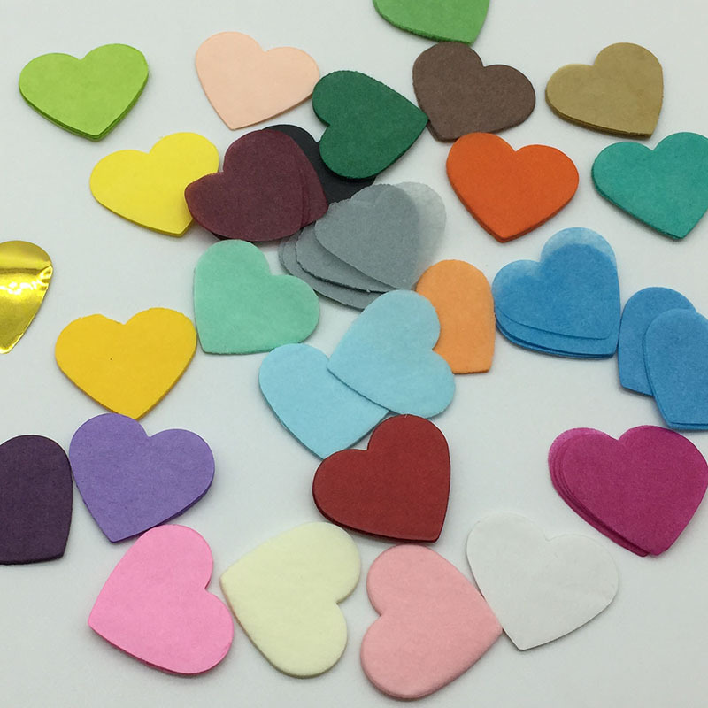 Cross-border hot sale 30g heart-shaped confetti party Wedding Peach heart spreading flower wave ball heart-shaped filler confetti