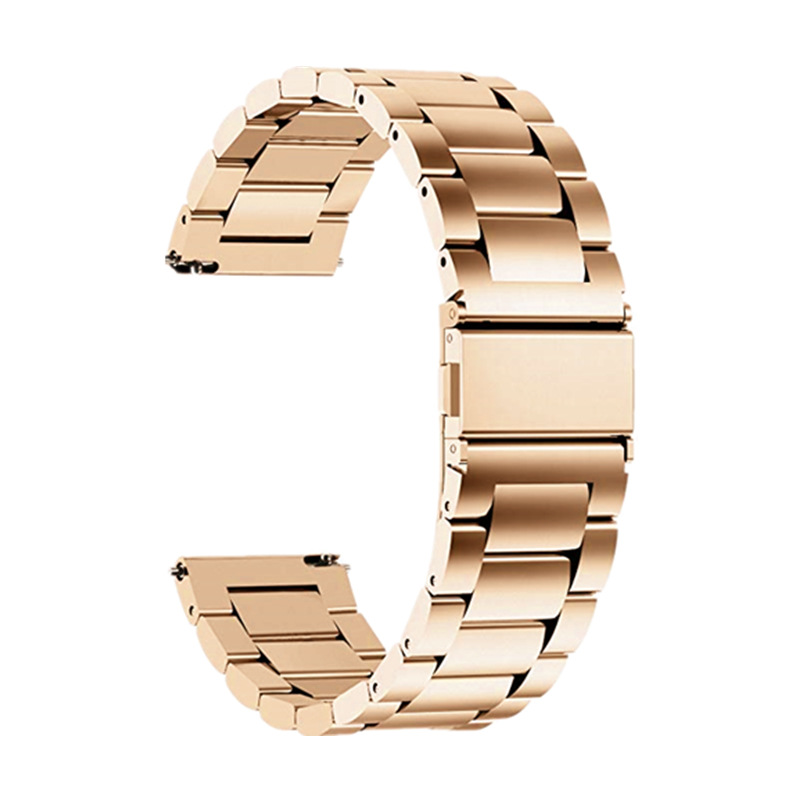 For Apple Samsung Huawei GT Watch Band FITBIT Three Beads Stainless Steel 20mm22mm Xiaomi Watch Strap