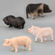 Simulation animal model toy pig doll ornaments plastic animal toy model sand table model scene
