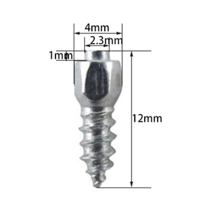 Car Winter Wear Resistant Tungsten Steel 100Pcs/4*12mm Car SUV ATV Anti-skid Nails Tire Snow Tire Nails