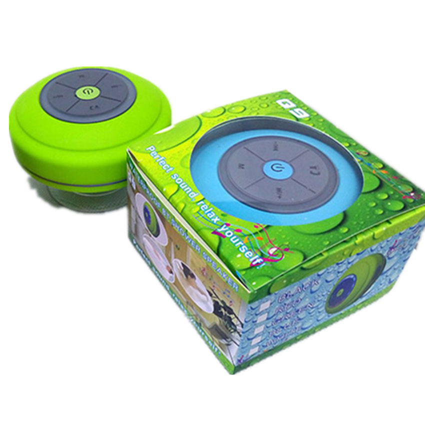 Factory wholesale Q9 Radio card LED Bluetooth speaker wireless bts06 bathroom waterproof suction cup wireless small stereo